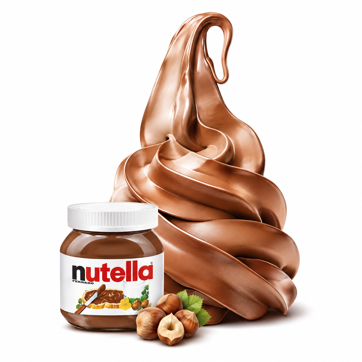 Nutella lágyfagylalt íz