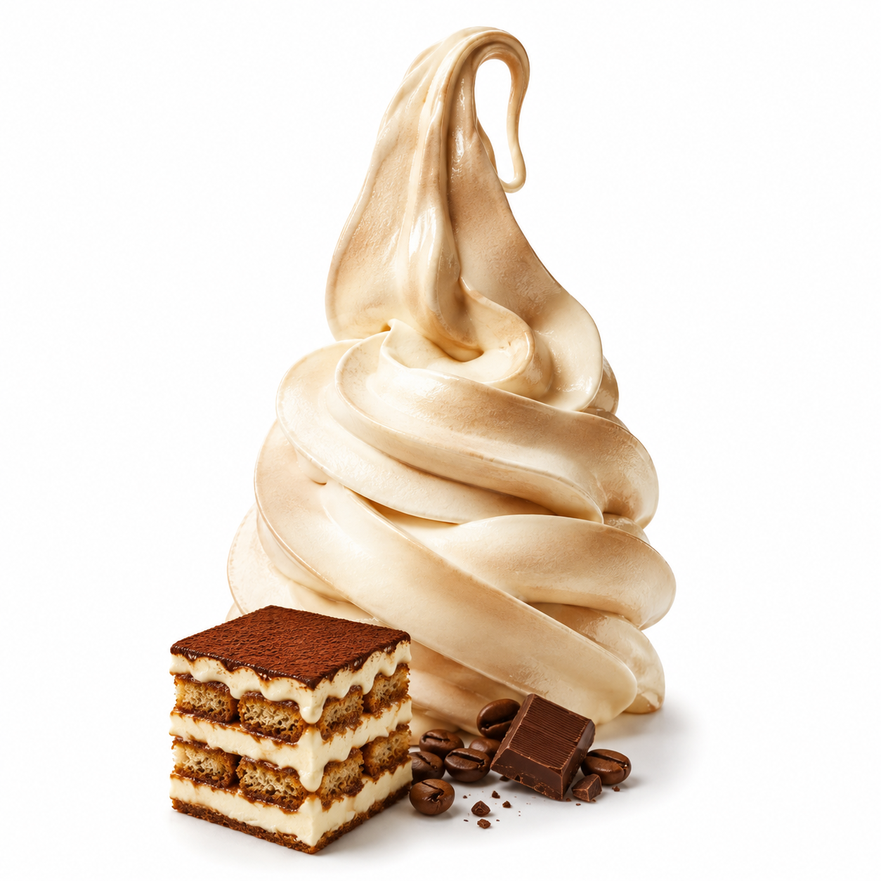 Tiramisu lágyfagylalt íz